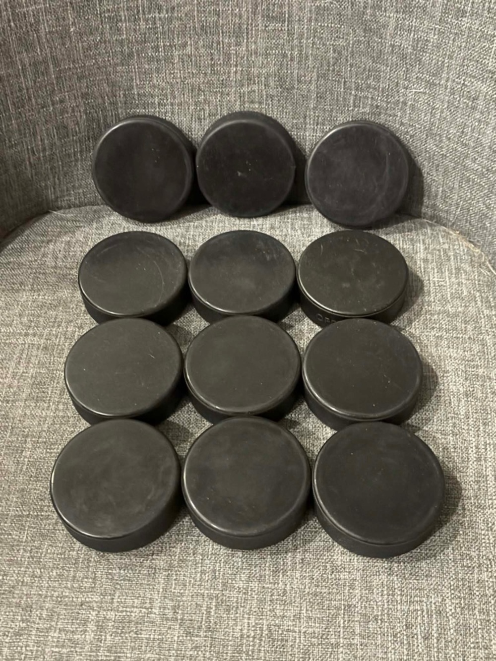 Ice Hockey Pucks Lot of 12